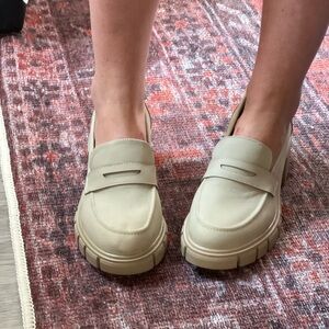 Crown Vintage Cream Loafers for Women 11
